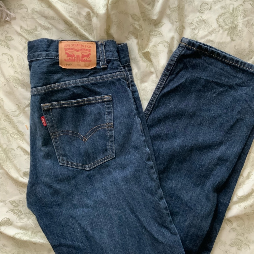 Levi’s 505 18 reg Regular Fit Dark wash jeans W29 L29 Mens